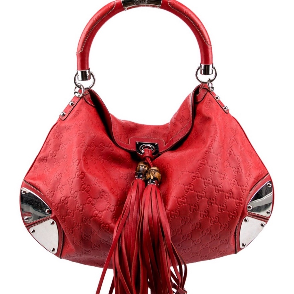 SOLD 
Gucci Red Tassel Shoulder Bag SOLD